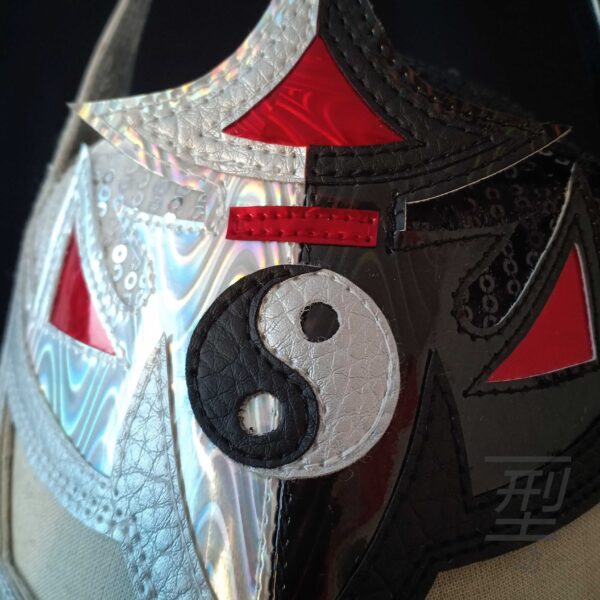 CombatWear WWE Dragon Lee Black And White Wrestling Mask - Image 3