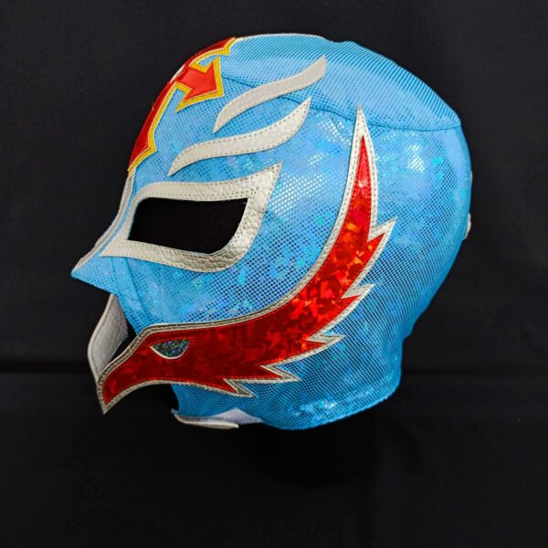 Combatwear WWE Rey Mysterio Wrestling Mask Blue&Red - Image 2