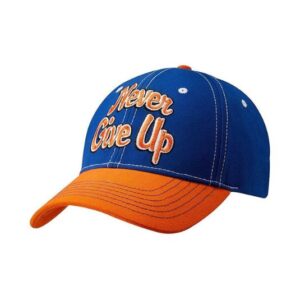 CombatWear John Cena Never Give Up Baseball Hat Royal Blue