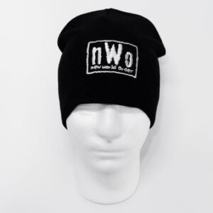 CombatWear nWo New World Order White Logo WCW Beanie Cap Hat